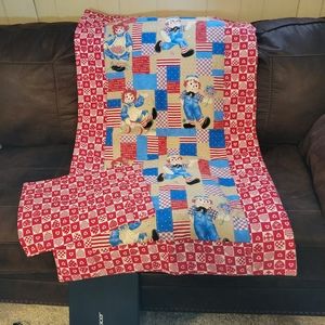 Raggedy Ann & Andy blanket and pillow case